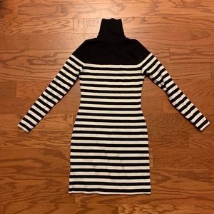 Topshop striped bodycon dress